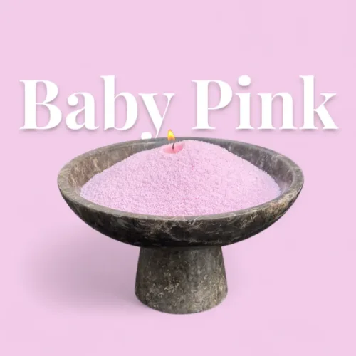 Baby Pink lõhnatu puuderküünal