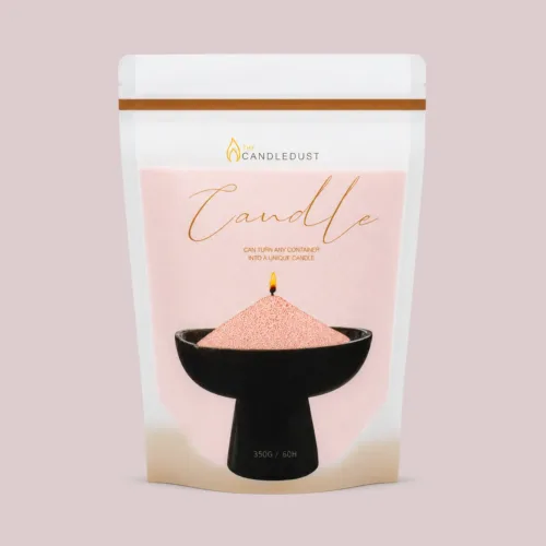 Peach lõhnatu puuderküünal 350g