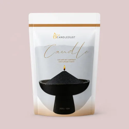 Black  lõhnatu puuderküünal 350g
