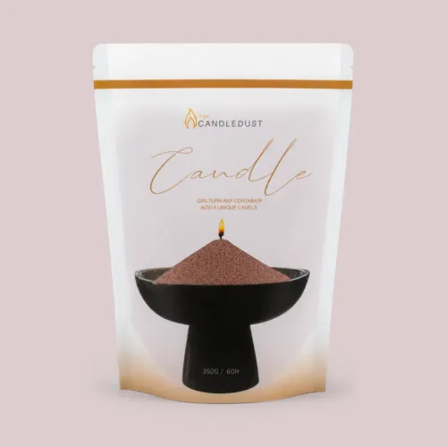 Mocha mousee lõhnatu puuderküünal 350g
