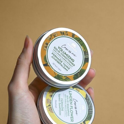 Volüümi andev tahke palsam pärnaõie ekstraktiga